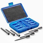 Stark 7-Piece Set 3/8” Drive Extra Long Allen Hex Bit Socket Set, Metric, 3mm to 10mm | S2 and Cr-V Steel | Storage Case Included