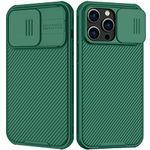 Nillkin for iPhone 14 Pro Case [Slide Camera Cover Protection] CamShield Pro Hard Slim Case Shockproof Dustproof Protective Phone Case for iPhone 14 Pro 6.1 inch 2022 Green