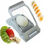 Annie & Mia Design Egg Slicer, Stainless Steel Wires Dishwasher Safe Aluminum Alloy Heavy Duty Multipurpose Cutter For Hard Boiled Eggs or Strawberry, Butter, Kiwi