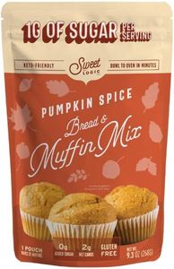 Sweet Logic Keto Baking Mix - Pumpkin Spice Muffin - Gluten-Free - Dairy Free - Diabetic-Friendly - High Protein - Allulose - Stevia - Low Sugar - Low Carb - Quick 20-Minute Prep (1-2G Carbs Per Serving)