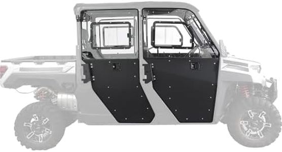 KEMIMOTO 3-in-1 UTV Hard Doors Compatible with Polaris Ranger 1000 XP Crew
