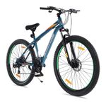 CULTSPORT Hemis Steel Cycle/Bicycle 29T MTB (21 Speed) Gear Cycle for Men/Boys with Front Suspension & Dual Disc Brake Mountain Bike | Ideal for 15+ Years, Blue