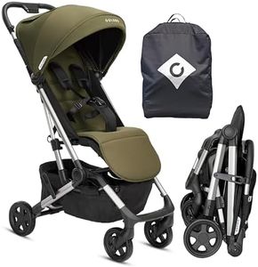 Colugo Compact Stroller - One Hand Fold Lightweight Stroller, Travel Stroller, Toddler Stroller, Airplane Stroller, Foldable Stroller with Rain Cover, Backpack and Cup Holder (Olive)
