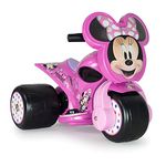 INJUSA - Samurai Minnie Mouse 6V Electric Quad, for Children +1 Year, with Official Disney Licence, Pedal Accelerator, Permanent Decoration, Electric Brake, 3 Km/h Maximum Speed, Pink Colour