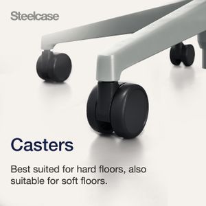 Steelcase Please Ergonomic Office Chair – Adjustable Lumbar, Black