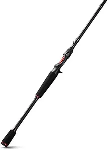 Piscifun Torrent Baitcaster Rod, Portable 2 Piece Casting Rod, Durable Lightweight Sensitive Baitcasting Fishing Rod (7'MH-M)