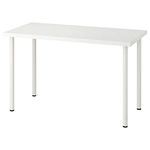 Linnmon Sturdy White Desk For Office, Study, Or Computer Use. Sleek - 120x60cm, Space-Saving Design, Ideal For Small Desk & Workstations for Home Office Desk, Study Desk (100x60 CM)