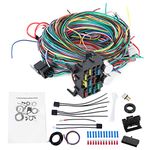 hot Rod Wiring Harness kit-Acouto Wiring Harness, 12 Circuits Wiring Harness Kit Long Wires Universal Accessories Automotive Replacement Fuses Car Wiring Harness Fit for Street Hot Rod