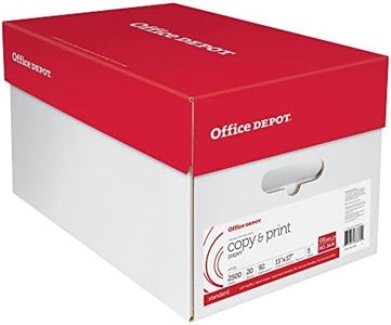 Office Depot® Brand Copy & Print Paper, Ledger Paper, 20 Lb, 500 Sheets Per Ream, Case Of 5 Reams