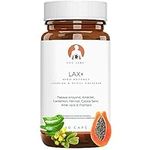 LAX+ | Laxative for Constipation Relief for Adults & Stool Softener 100% Natural, Colon Detox Cleanse, Bloating and Gas Relief | Papaya, Plantain, Cardamom, Fennel, Sena, Aloe & Plantago