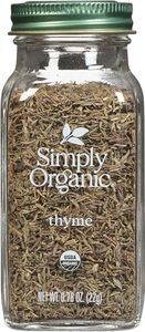 Simply Organic Thyme Leaf Whole Certified Organic, 0.78-Ounce Container