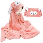 Premium Hooded Towel for Kids,-28Ãƒâ€”55 INCH Large Size Kids Bath Towel,Ultra Soft Hooded Towel Wrap for Boys Girls, Highly Absorbent Bathrobe Blanket Gifts for Toddlers Shower