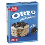 Betty Crocker Oreo White Cake Mix, Baking Mix, Just Add Water, Tastes Like Homemade, Easy To Bake, 263 Grams Package of Cake Mix