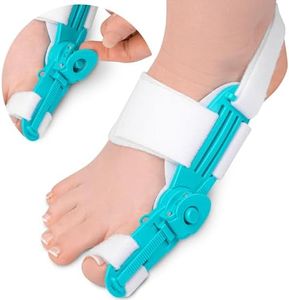 HALUTO Orthese hallux valgus réglable - Correcteur hallux valgus ajustable pour le pied droit et gauche - Coussinet intérieur en gel - Pour hommes et femmes - Jour et nuit - Taille unique