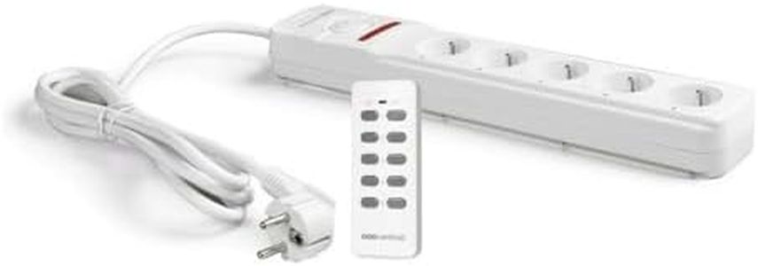 SCS Sentinel - HCN0063 - Remote Controlled Multi-Socket Extension + 1 Remote Control 5 Channels - 5 sockets with 3 m Power Cable - ControlPower Strip x5