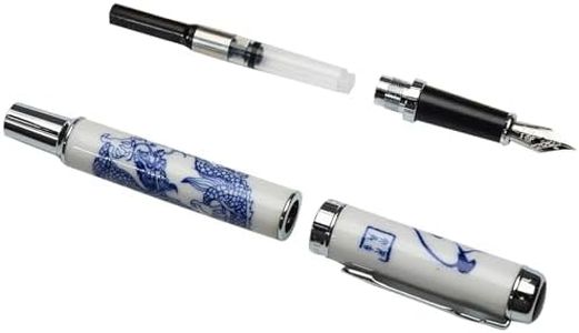 Jinhao 950 Blue and White Porcelain Dragon Medium Nib 18kgp