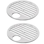 LIPKA Pack of 2 Floor Drain Golden Classic Jali with Hole (5 x 5 Inches)