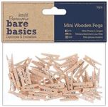 Papermania Wooden Natural Mini Pegs