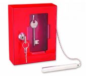 Sterling EB01 Emergency Key Box, with Brak Glass Hammer, Red, 120mm x 150mm x 40mm