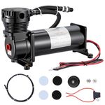 EVIL ENERGY 200PSI Air Horn Suspension Compressor for Car 12V Heavy Duty 1/4 NPT Onboard Air Ride Compressor for Train, Truck, Inflating Tires, Suspension Systems, Train Horn, DIY Pneumatic Tools