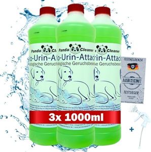 PandaCleaner® Bio-Urin Attack Odour Remover/Smell Neutraliser - 3000ml Concentré - Elimination Biologique des odeurs d'animaux domestiques