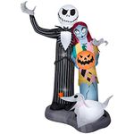 Airblown Inflatable Halloween Jack Skellington Nightmare Before Christmas Scene 6FT Tall by Gemmy Industries