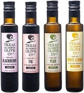 Balsamic Vinegar Combo 4 Pack (250ml Each): Blackberry, Fig, Peach, White Lemon