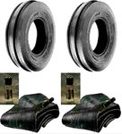 Two 400X19 4.00-19 400-19 F2 Triple Rib FORD 2N 9N Front Tractor Tires with Tubes