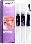 Purple Whitening Gels Pen 3 Packs, Purple Teeth Whitening Pens, Instant Teeth Whitening Paint Pens, Color Correcting for Tooth Stain Removal-0.3 FL OZ