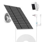 6W Solar Panel Compatible with Ring Spotlight Cam Plus/Pro and Stick Up Cam Battery, Solar Power Charger for Ring Cam with Indicator Light,13ft Cable IP66 Weatherproof Solar Panel