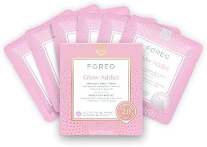 Glow Addict Advanced Collection 2.0 UFO-Activated Face Mask - Moisturising Facial - Beauty & Care - Vitamin C & Vitamin E - All Skin Types & Dull Skin - Anti-Ageing - Pack of 6