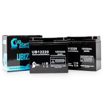 2x Pack - Replacement for SEALAKE FM12170 Battery - Compatible UB12220 Universal Sealed Lead Acid Battery (12V 22Ah 22000mAh T4 Terminal AGM SLA)