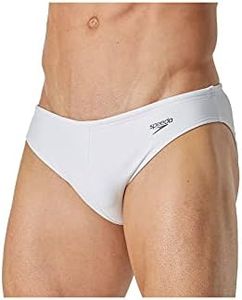 Speedo Men's Solar 1 Inch Brief Xtra LIF White