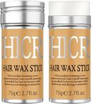 Hicream Hair Wax Stick, Slick Stick for Women & Kids, Hair-Styling Accessories Wax Stick for Hair Flyaway Smoothing & Taming Frizz, Hair Care Slick Back Stick Styling Product, Bun Maker, 2PCS x 2.7 Oz