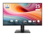 MSI PRO MP251 E2 24.5-inch IPS 1920 x 1080 (FHD) Gaming Office Monitor, 120Hz, Adaptive-Synch, HDR Ready, HDMI, VGA Port, Display Port,VESA Mountable, Tilt, Speaker, 1ms, Black