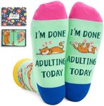 Zmart Funny Cat Gifts for Cat Lovers Cat Lover Gifts, Novelty Cat Socks Crazy Silly Fun Socks for Women Men