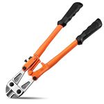 Meccion 14” Heavy Duty Bolt Cutter for Cutting Fence, Steel Wire, Chain, Metal Rods, Screws, Locks, Rivet, and Small Padlock with Rubberized Anti-Slip Easy Grip Handles