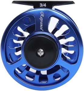 Raprance Fly Fishing Reel,CNC-Machined Aluminum Alloy Fly Reel Large Arbor Fly Reel, 3/4, 5/6, 7/8 wt Blue(7/8wt)