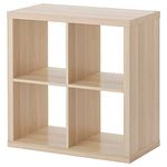 IKEA KALLAX Shelving unit, larger storage solution, (white stained oak effect, 77x77)