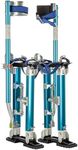 Pentagon Tool 1117 "Tall Guyz Professional 18"-30" Blue Drywall Stilts Durable, Lightweight Aluminum Work Stilts Adjustable Lifts for Sheetrock Painting or Cleaning - 18"-30" (Blue)