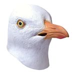 ANIMALS & NATURE SEAGULL RUBBER MASK ADULT FANCY DRESS ACCESSORY