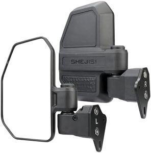 SHEJISI Defender Side Mirrors,2026 New UTV Mirrors Compatible with Can Am Defender HD10 HD9 HD8 HD7 HD5,Suitable for : Full, Half, or No Door,The Spring Back Feature Allows Easy Reset After Fold