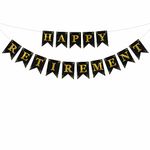 Rozi Decoration Happy Retirement Banner for Retirement Party, Adults, Men, Women, Colleague Party Decorations Happy Retirement Decorative Items Black Pack of 1 Set Banner