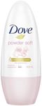 Dove Women Antiperspirant Roll On Deodorant Powder, Soft, 50Ml