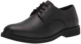 Hush Puppies Men's Detroit Pt Oxford Oxford, Black Leather, 8.5 M US