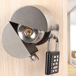 Door Handle Lock, Door Knob Lock Out Device,Cover to Disable The Doorknob/Faucet/Valve, Prevents Turning of Door Knob and Access to Keyhole, Prevents Operating The Knob (Password Hanging Lock)