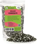 Gardenera Horticultural Organic Vermiculite - Medium Grade - Natural Soil Additive for Potted Plants - Orchids - Hydroponics - Terrariums (5 Quart)