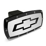 CarBeyondStore Chevrolet Black Trim Billet Aluminum Tow Hitch Cover