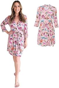 Posh Peanut Robe for Maternity, Nursing, Hospital Labor & Delivery Gown, Soft Päpook Viscose from Bamboo, Women's Pregnancy, Baby Birthing, & Postpartum Robes for New Mom, Women Lounge Wear Nightgown