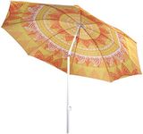 1.9M Garden Parasol Mandala Umbrella Tilt Outdoor Sun Shade Canopy Outdoor Patio (Orange)